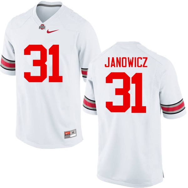 Ohio State Buckeyes #31 Vic Janowicz Men Stitch Jersey White OSU22467